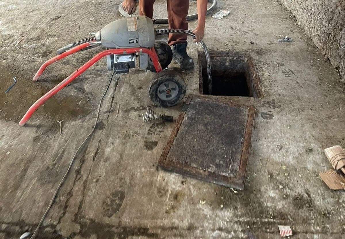 Limpieza de cárcamo industrial